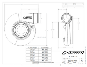 Xona Rotor 105•69S Reverse Rotation Ball Bearing Turbocharger