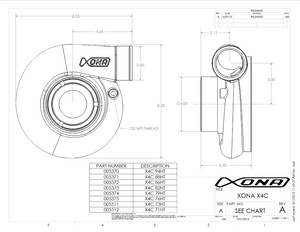 Xona Rotor 95•69S Reverse Rotation Ball Bearing Turbocharger