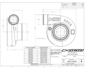 Xona Rotor 61•57S Reverse Rotation Ball Bearing Turbocharger