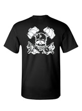 Load image into Gallery viewer, Black Skull &amp; Wheel Custom FP Artwork Shirts
