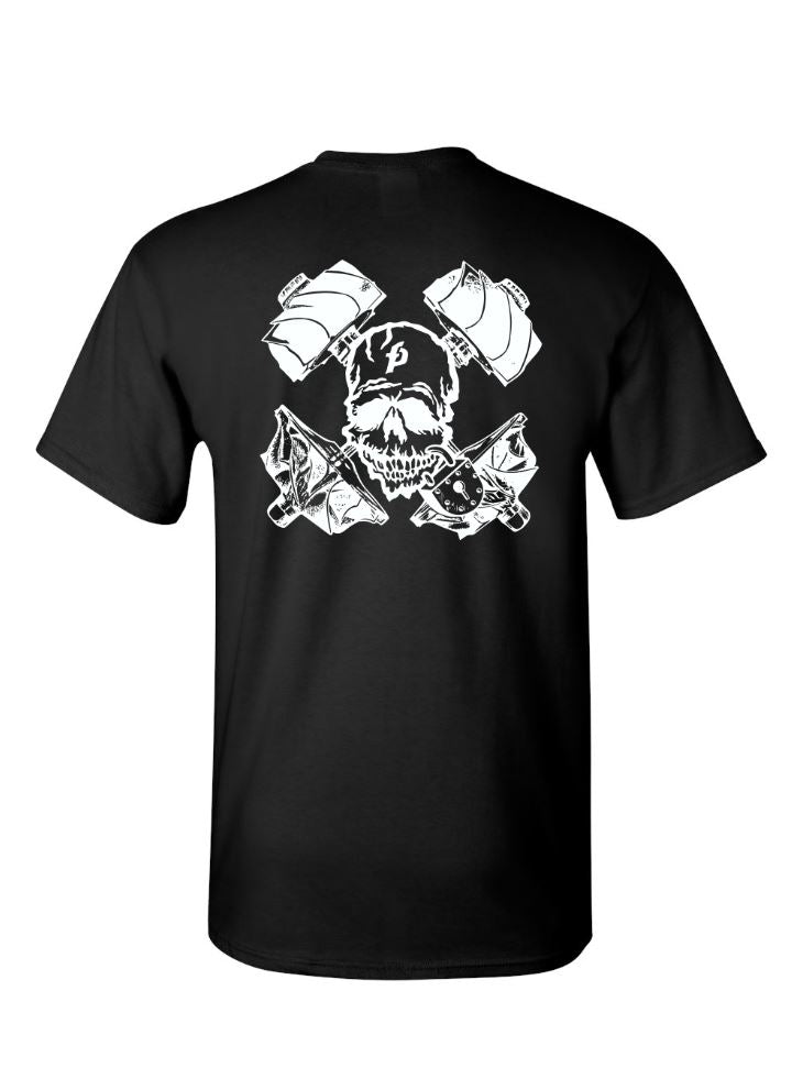 Black Skull & Wheel Custom FP Artwork Shirts
